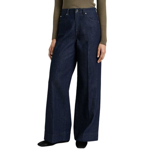 Veronika Maine Dark Indigo Wide Leg Jean